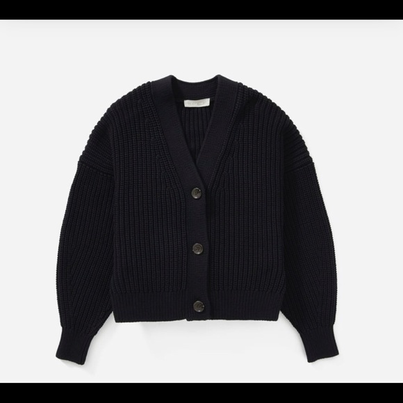 Everlane Sweaters - Everlane Texture Cotton Crop Cardigan Like New xs